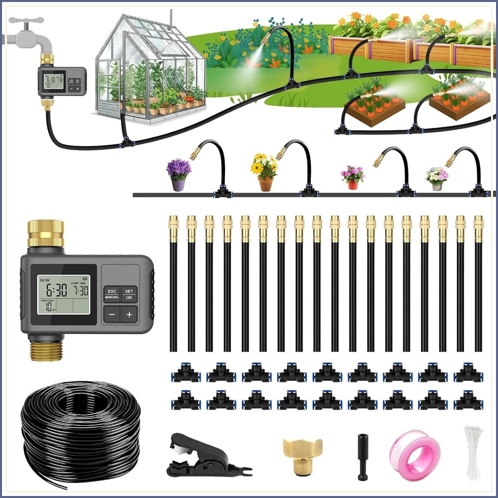 Smart Garden Irrigation - Smart Drip Irrigation System 60ft with