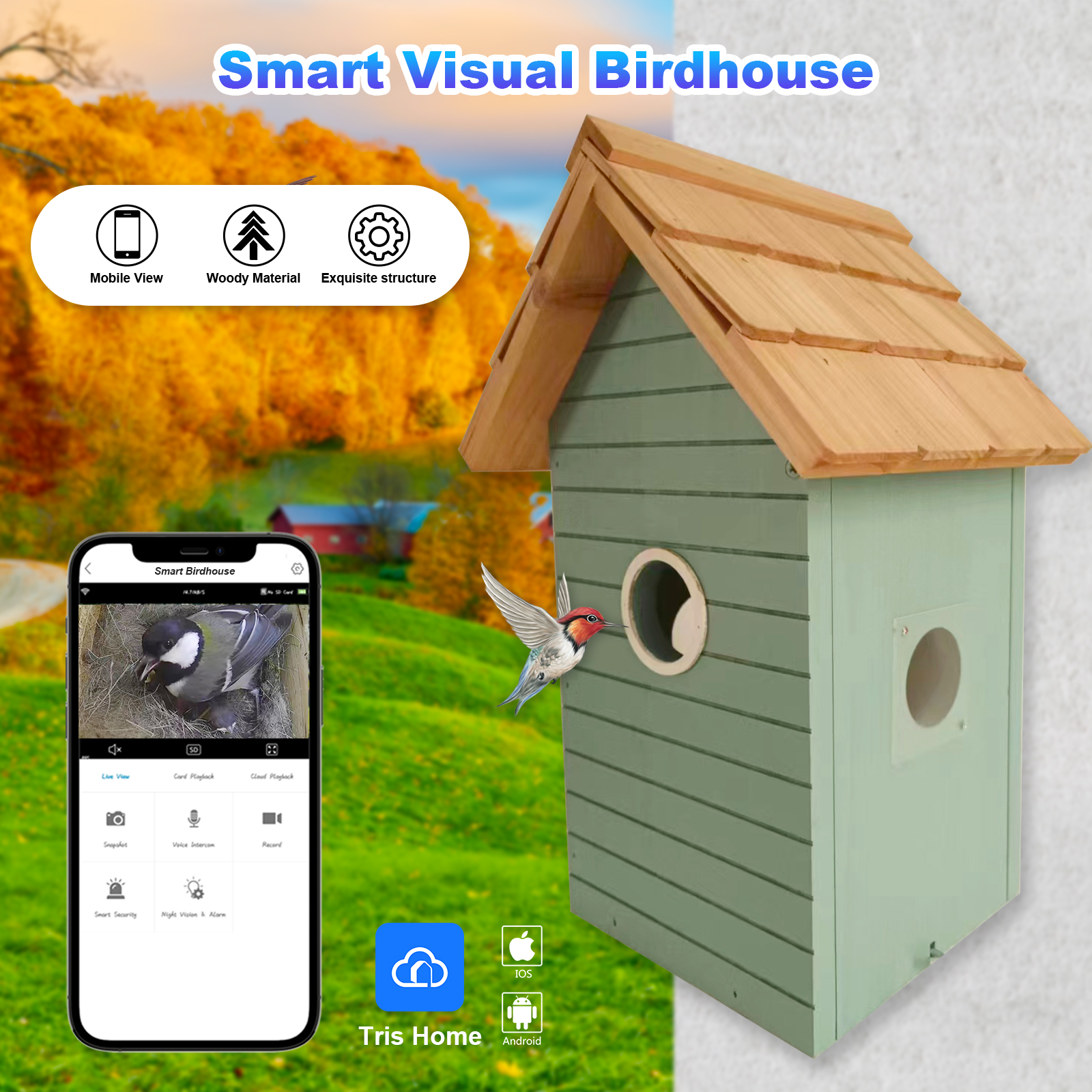 Factory Price 3MP Smart Bird F - Smart Bird Feeder Camera reseña y precio