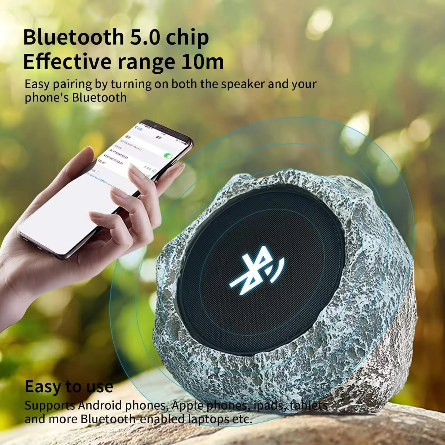 Solar Wireless Bluetooth Audio - Smart Garden Apple reseña y precio