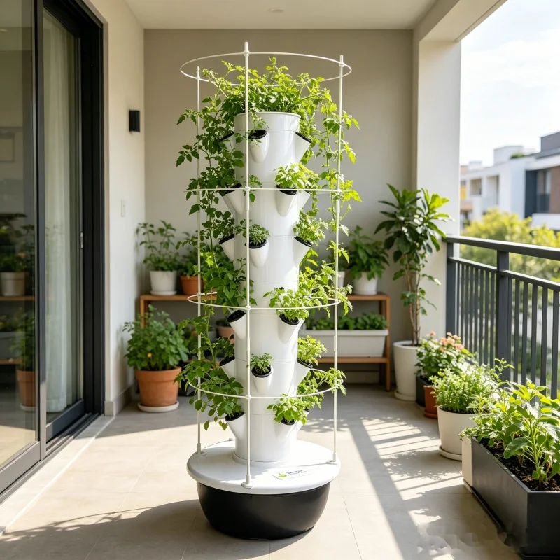9 Layer Aeroponic Hydroponic V - Smart Garden Tower reseña y precio