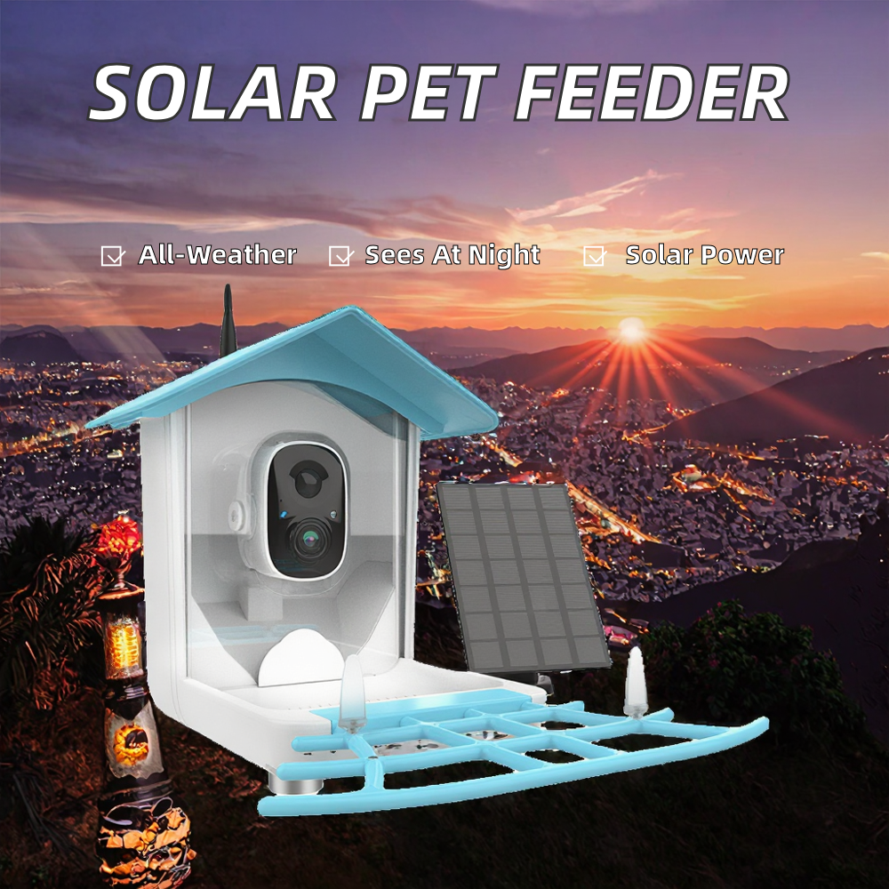 Smart Solar-Powered Pet Feeder - Smart Bird Feeder Camera reseña y precio