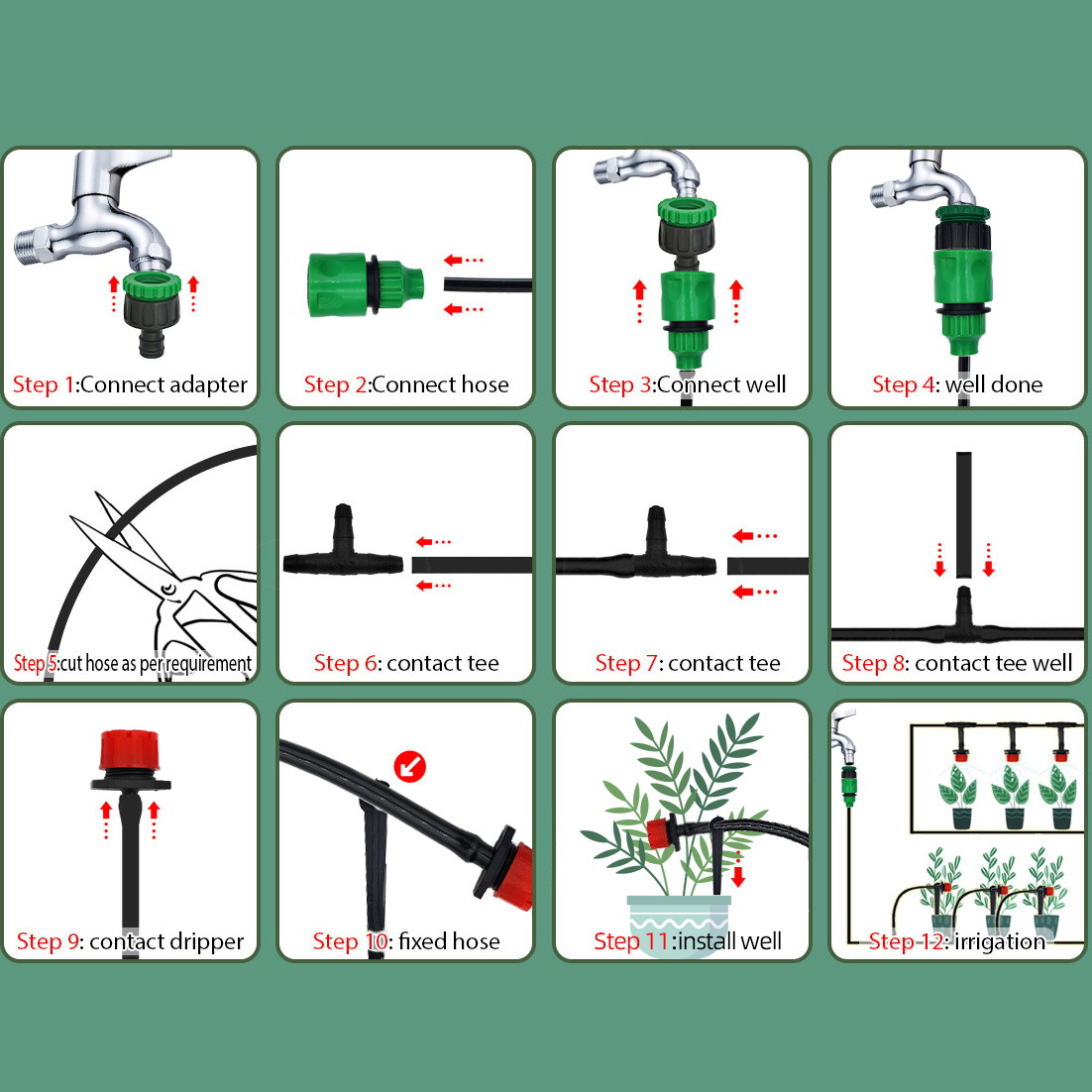 Greenhouse 15M-30M DIY Drip Ir - Smart Garden Tower reseña y precio