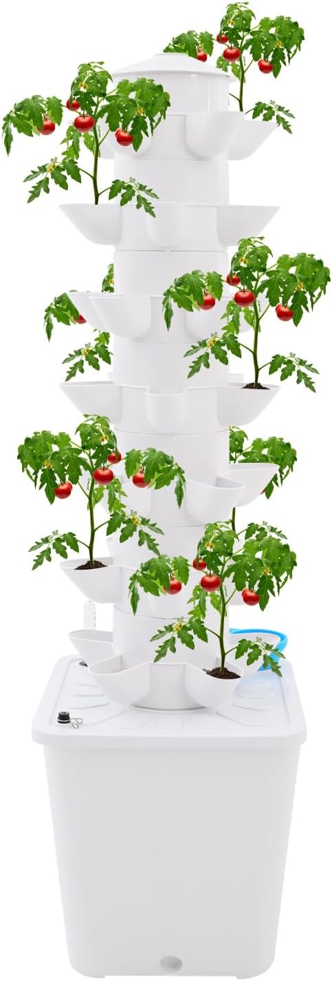 Vertical Hydroponic Growing Sy - Smart Garden Tower reseña y precio