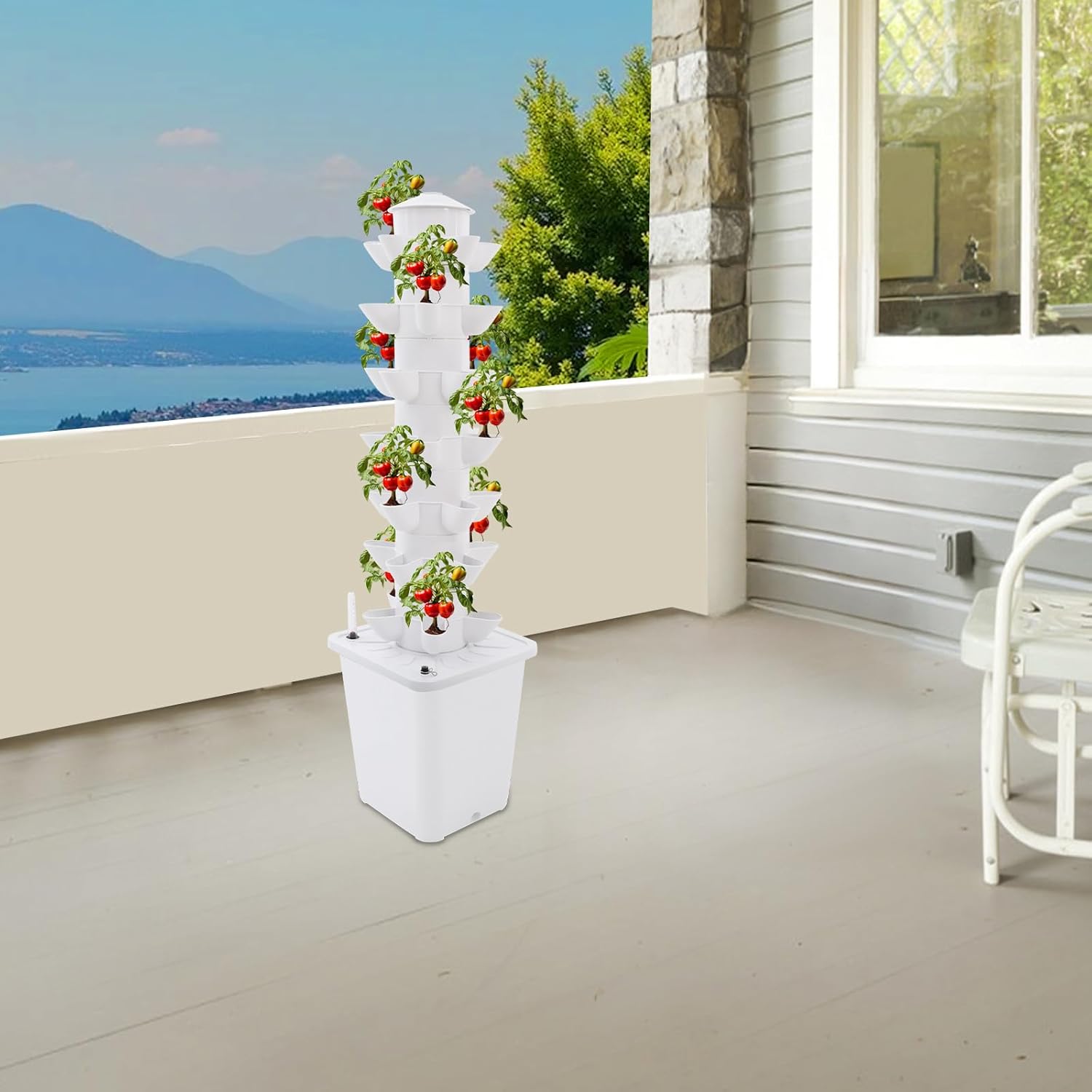 Vertical Hydroponic Growing Sy - Smart Garden Tower reseña y precio