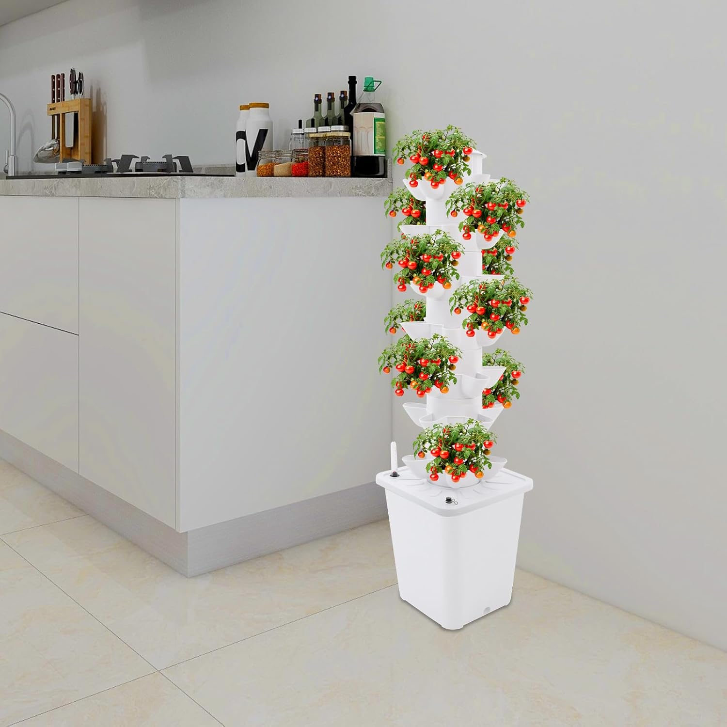 Vertical Hydroponic Growing Sy - Smart Garden Tower reseña y precio