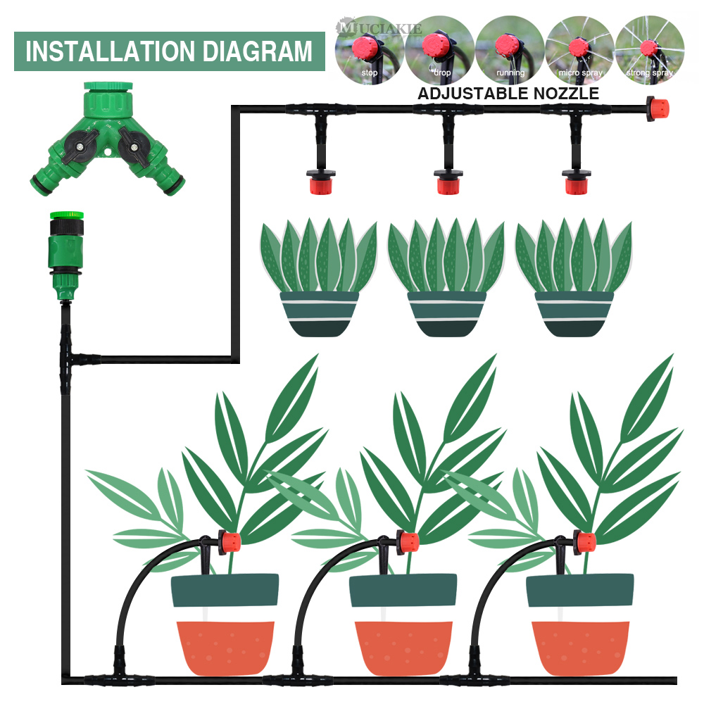50-5M 1/4'' Hose Adjustable Dr - Smart Garden Tower reseña y precio