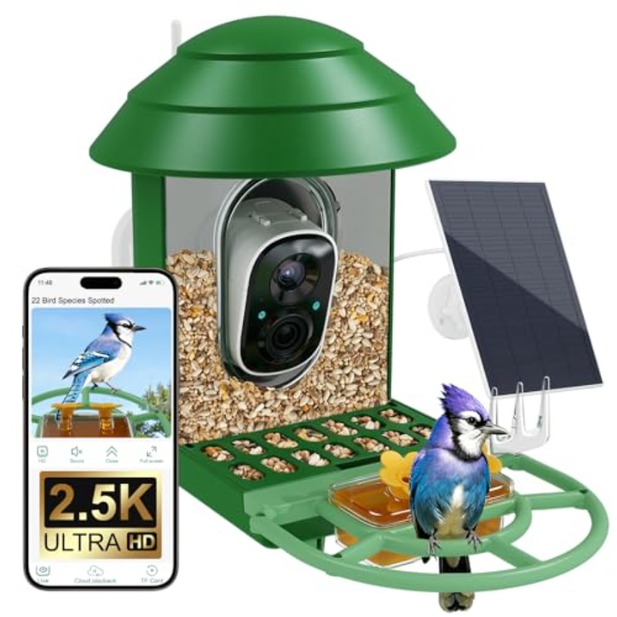 Bird Feeder with Camera for Ou - Smart Bird Feeder Camera reseña y precio