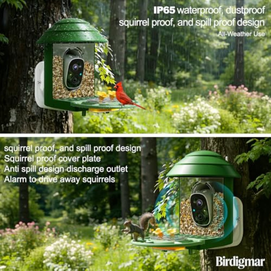 Bird Feeder with Camera for Ou - Smart Bird Feeder Camera reseña y precio