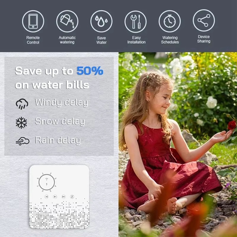 Tuya WiFi Smart Sprinkler Cont - Smart Garden Irrigation reseña y precio