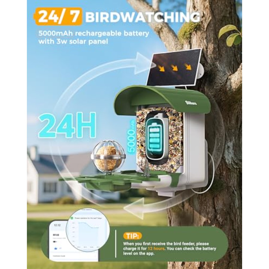 Bird Feeder with Camera 10000  - Smart Bird Feeder Camera reseña y precio