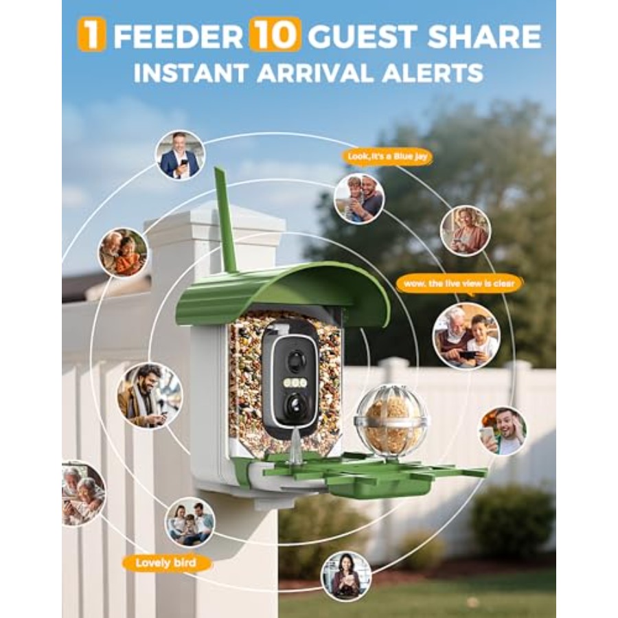 Bird Feeder with Camera 10000  - Smart Bird Feeder Camera reseña y precio