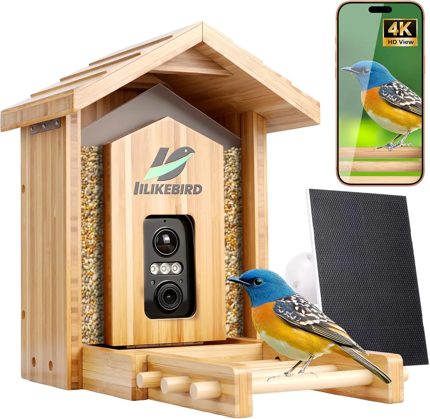 Smart Bird Feeder 4K Camera AI - Smart Bird Feeder Camera reseña y precio