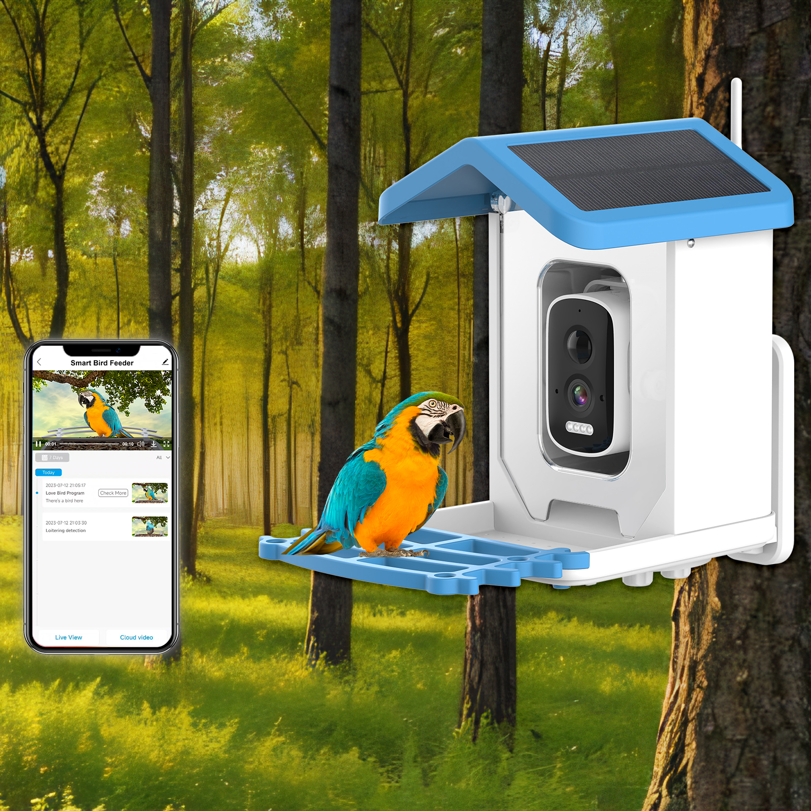 Solar 5 million Wifi with came - Smart Bird Feeder Camera reseña y precio