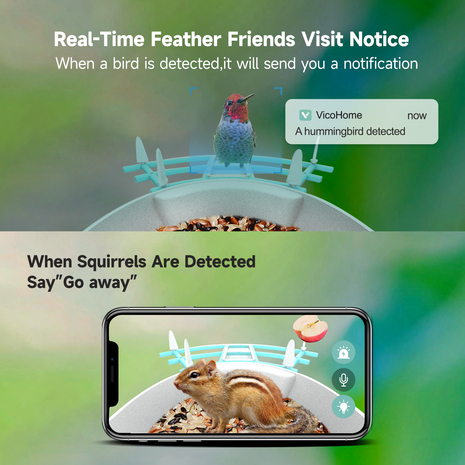 Wireless Automatic Pet Feeder  - Smart Bird Feeder Camera reseña y precio