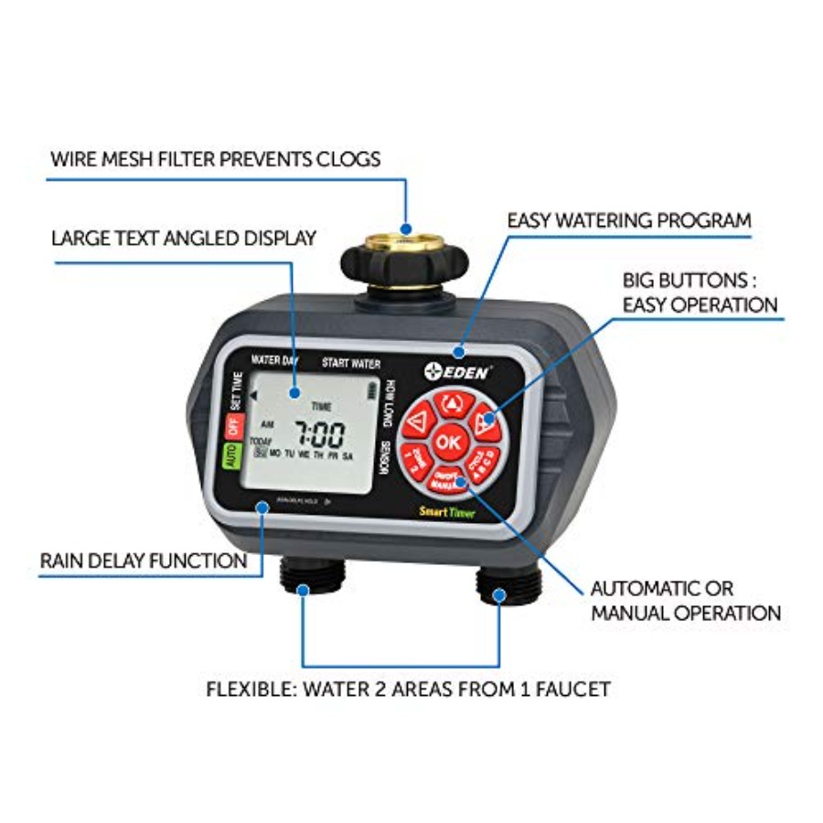 93412 Programmable Digital Wat - Smart Garden Irrigation reseña y precio