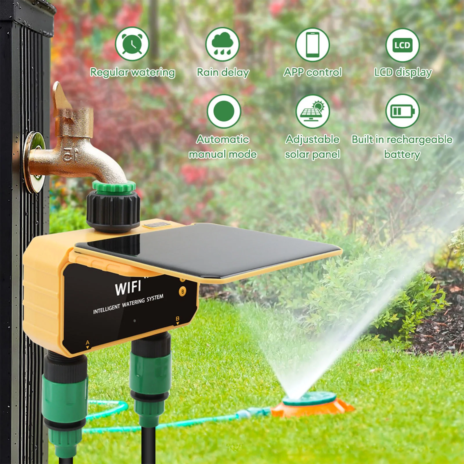 Solar WiFi Smart Irrigation Ti - Smart Garden Irrigation reseña y precio