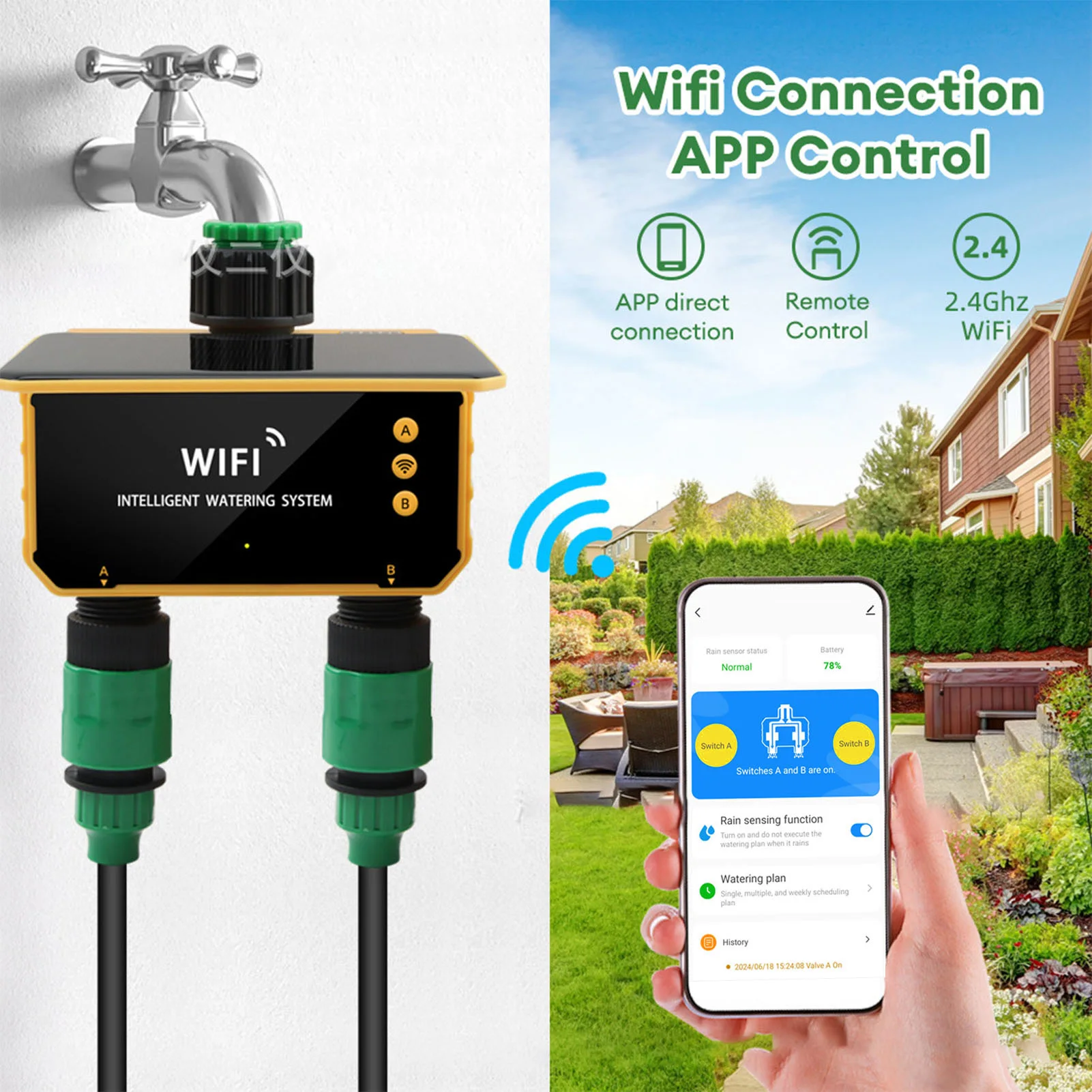 Solar WiFi Smart Irrigation Ti - Smart Garden Irrigation reseña y precio