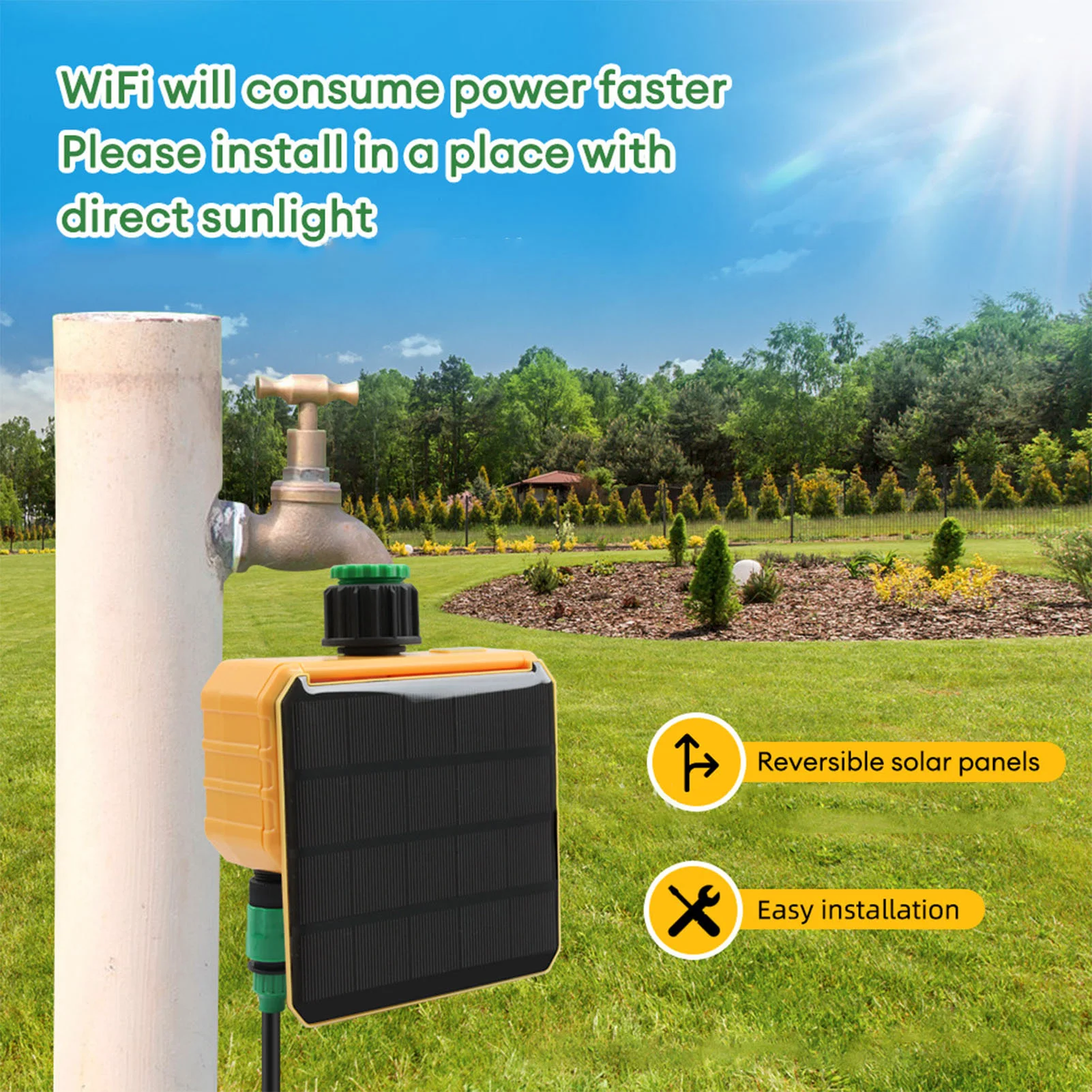 Solar WiFi Smart Irrigation Ti - Smart Garden Irrigation reseña y precio