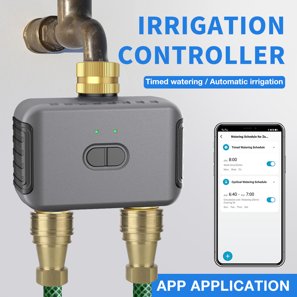 Tuya 2 Zone Watering Timer Gar - Smart Garden Irrigation reseña y precio