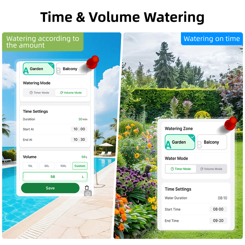 WiFi Water Timer 2 Zone Solar  - Smart Garden Tower reseña y precio